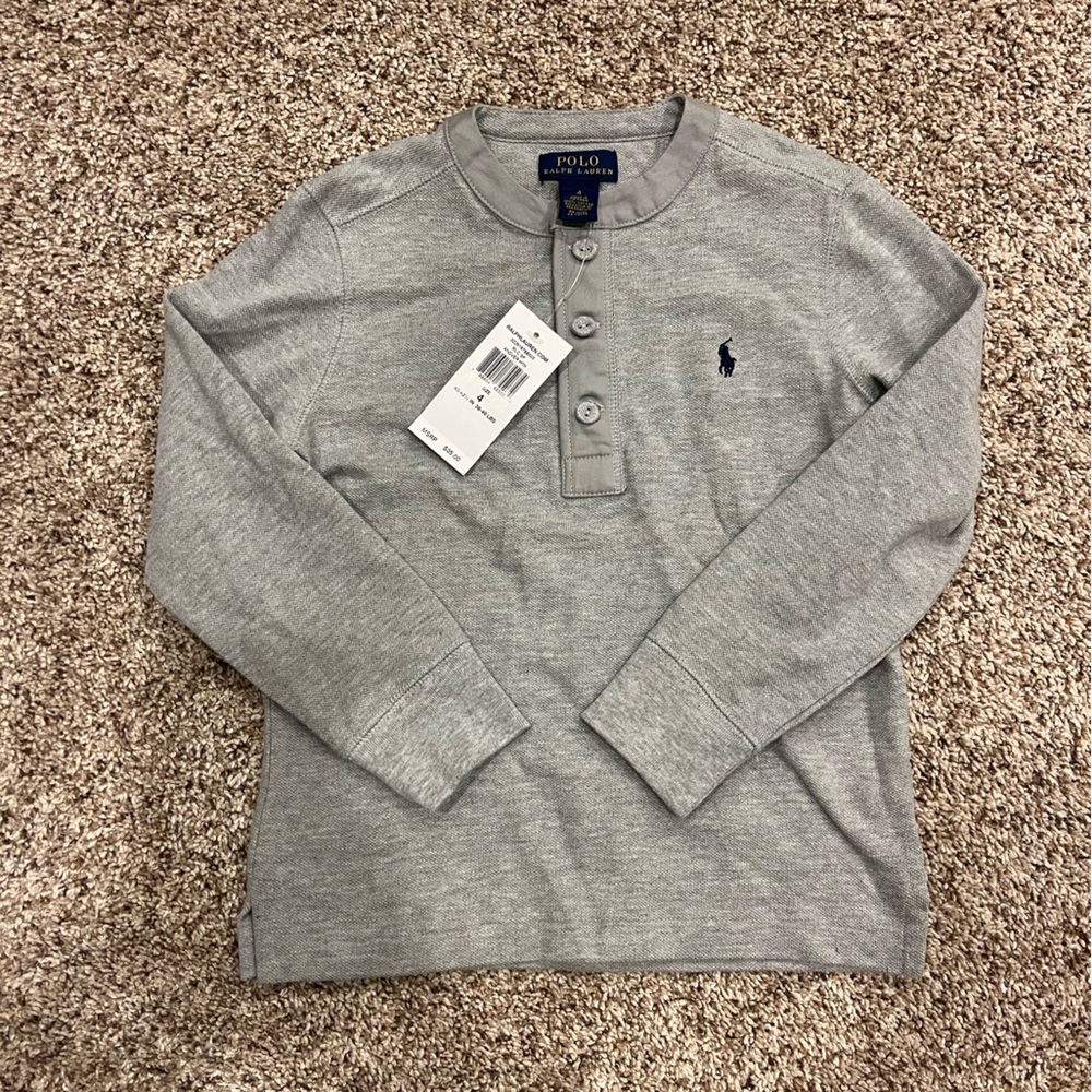 Ralph Lauren polo NWT Henley shirt size 4